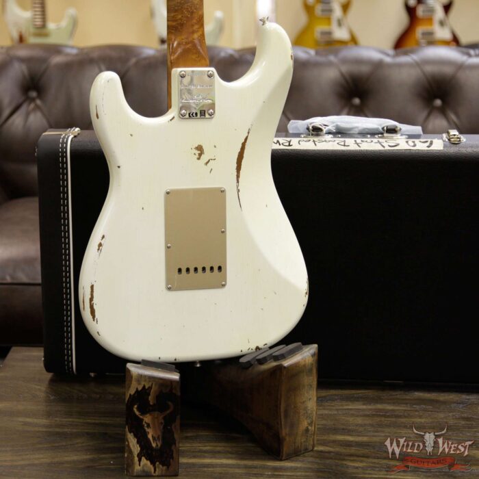 2017 NAMM Fender Custom Shop 30th Anniversary LTD 1960 Roasted Stratocaster Relic Aged Olympic White - Image 15