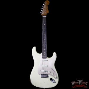 2017 NAMM Fender Custom Shop 30th Anniversary LTD 1960 Roasted Stratocaster Relic Aged Vintage White - Image 5