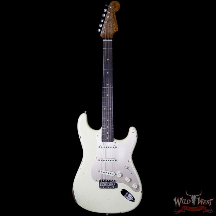 2017 NAMM Fender Custom Shop 30th Anniversary LTD 1960 Roasted Stratocaster Relic Aged Vintage White - Image 5