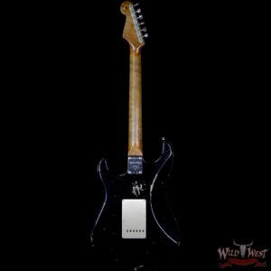 2017 NAMM Fender Custom Shop 30th Anniversary LTD 1960 Roasted Stratocaster Relic Aged Black - Image 6