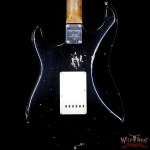 2017 NAMM Fender Custom Shop 30th Anniversary LTD 1960 Roasted Stratocaster Relic Aged Black - Image 7