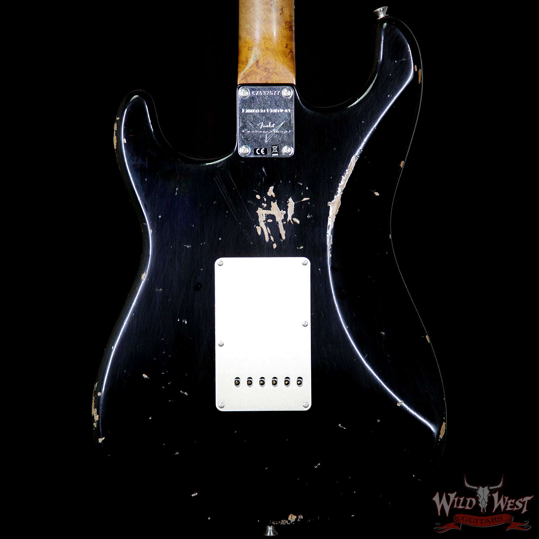 fendercs-1960rststratocaster-blk-cz532577-bb__wwg.jpg 2017 NAMM Fender Custom Shop 30th Anniversary LTD 1960 Roasted Stratocaster Relic Aged Black - Image 7