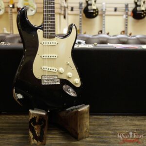 2017 NAMM Fender Custom Shop 30th Anniversary LTD 1960 Roasted Stratocaster Relic Aged Black - Image 13