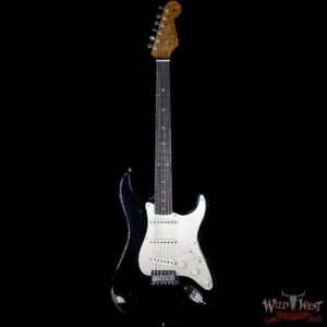 2017 NAMM Fender Custom Shop 30th Anniversary LTD 1960 Roasted Stratocaster Relic Aged Black - Image 5