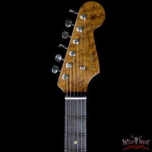 2017 NAMM Fender Custom Shop 30th Anniversary LTD 1960 Roasted Stratocaster Relic Aged Black - Image 8