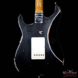 2017 NAMM Fender Custom Shop 30th Anniversary LTD 1960 Roasted Stratocaster Relic Aged Black - Image 7