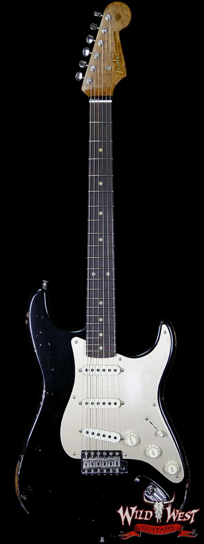 2017 NAMM Fender Custom Shop 30th Anniversary LTD 1960 Roasted Stratocaster Relic Aged Black - Image 1