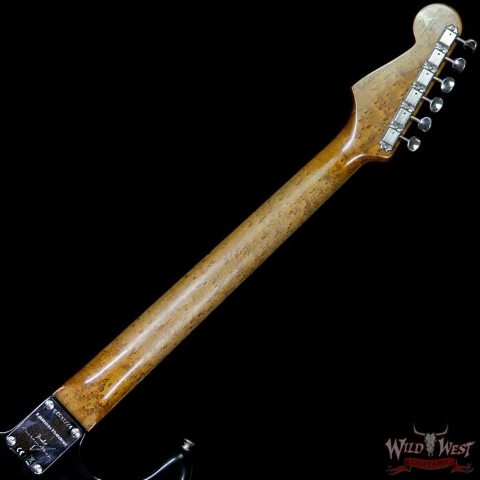 2017 NAMM Fender Custom Shop 30th Anniversary LTD 1960 Roasted Stratocaster Relic Aged Black - Image 11
