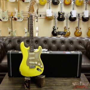 2017 NAMM Fender Custom Shop 30th Anniversary LTD 1960 Roasted Stratocaster Relic Graffiti Yellow - Image 12
