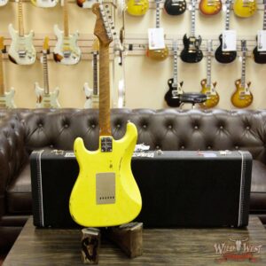 2017 NAMM Fender Custom Shop 30th Anniversary LTD 1960 Roasted Stratocaster Relic Graffiti Yellow - Image 14