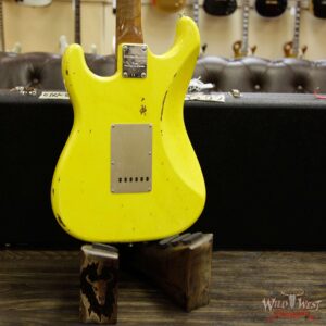 2017 NAMM Fender Custom Shop 30th Anniversary LTD 1960 Roasted Stratocaster Relic Graffiti Yellow - Image 15