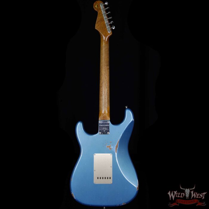 2017 NAMM Fender Custom Shop 30th Anniversary LTD 1960 Roasted Stratocaster Relic Lake Placid Blue - Image 6