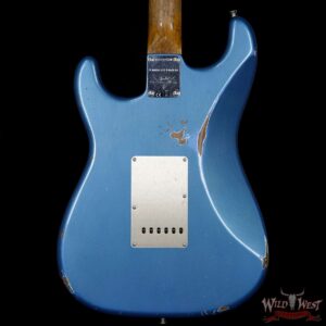 2017 NAMM Fender Custom Shop 30th Anniversary LTD 1960 Roasted Stratocaster Relic Lake Placid Blue - Image 7