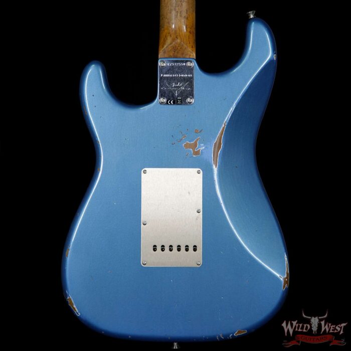 2017 NAMM Fender Custom Shop 30th Anniversary LTD 1960 Roasted Stratocaster Relic Lake Placid Blue - Image 7