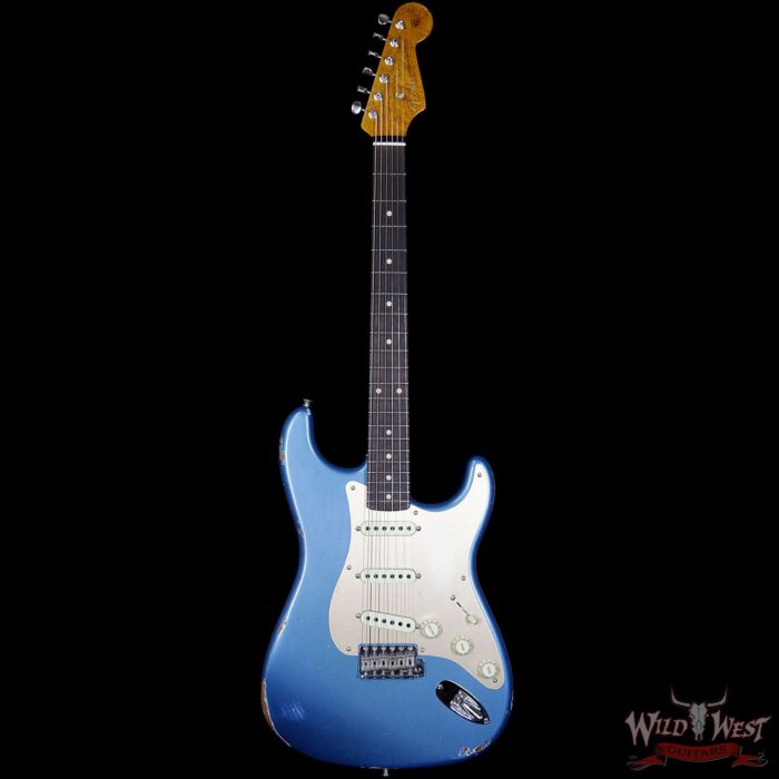 2017 NAMM Fender Custom Shop 30th Anniversary LTD 1960 Roasted Stratocaster Relic Lake Placid Blue - Image 5