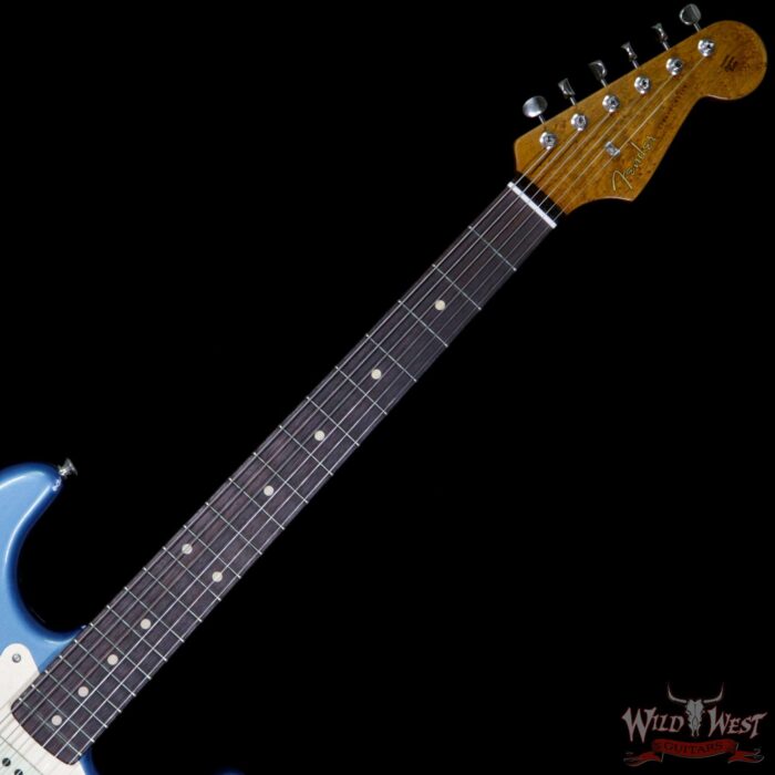 2017 NAMM Fender Custom Shop 30th Anniversary LTD 1960 Roasted Stratocaster Relic Lake Placid Blue - Image 9