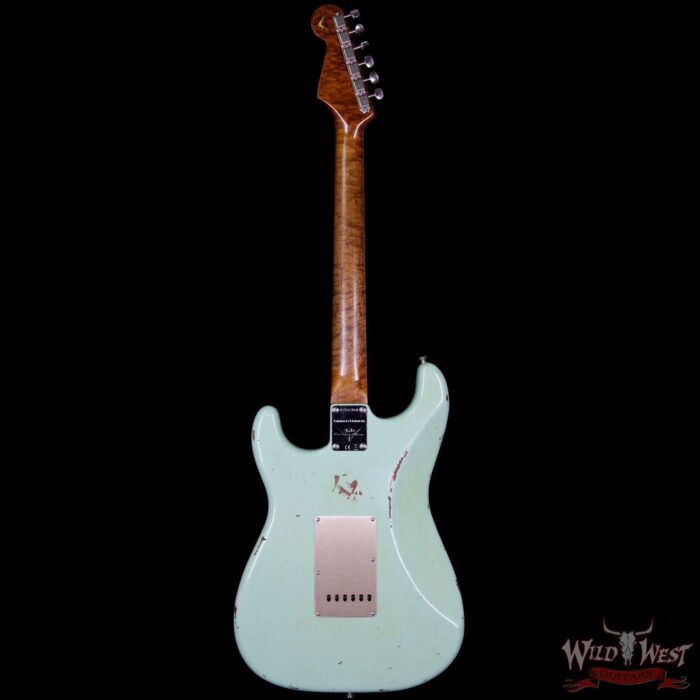 2017 NAMM Fender Custom Shop 30th Anniversary LTD 1960 Roasted Stratocaster Relic Aged Surf Green - Image 6