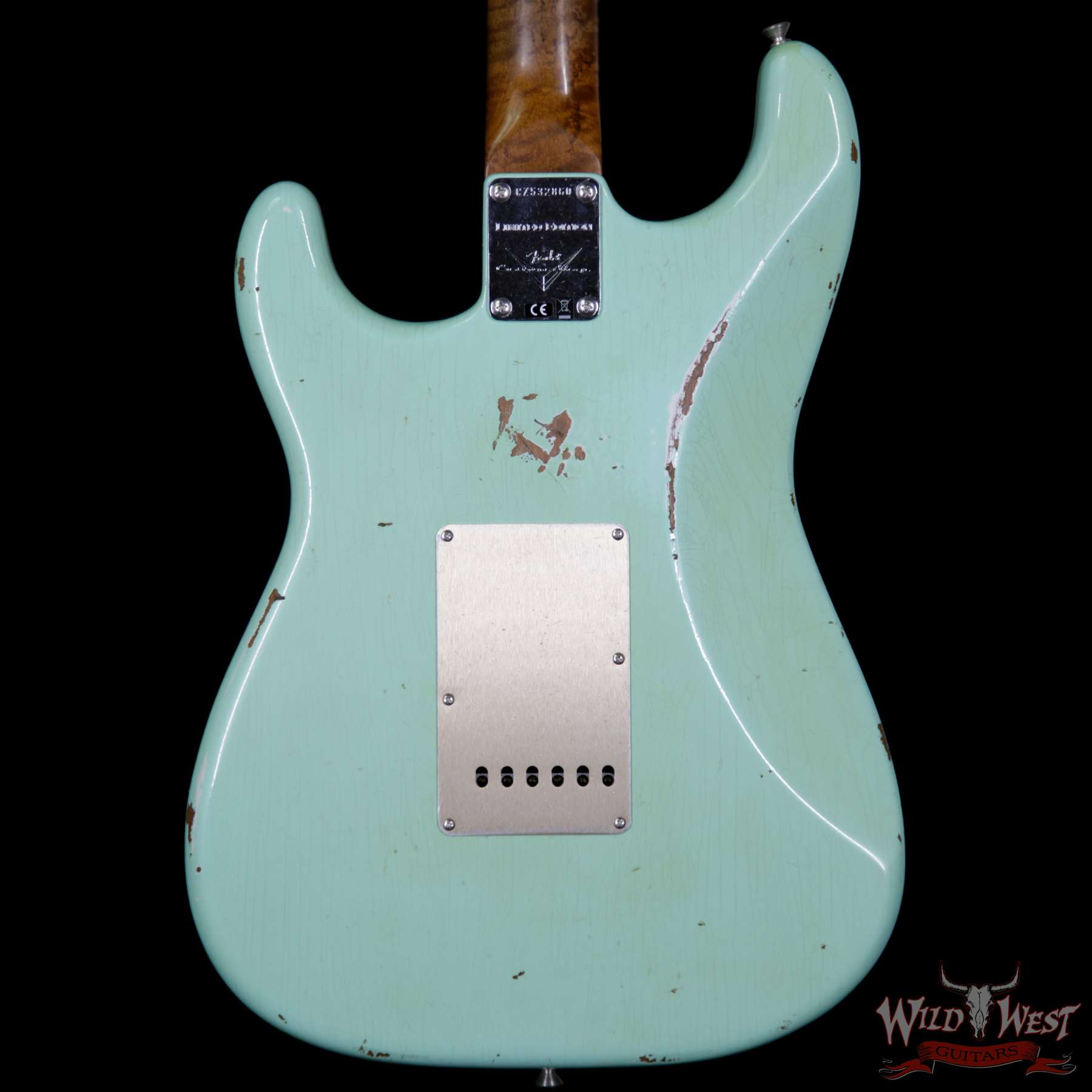 fendercs-1960rststratocaster-sfg-cz532860-bb__wwg.jpg 2017 NAMM Fender Custom Shop 30th Anniversary LTD 1960 Roasted Stratocaster Relic Aged Surf Green - Image 7