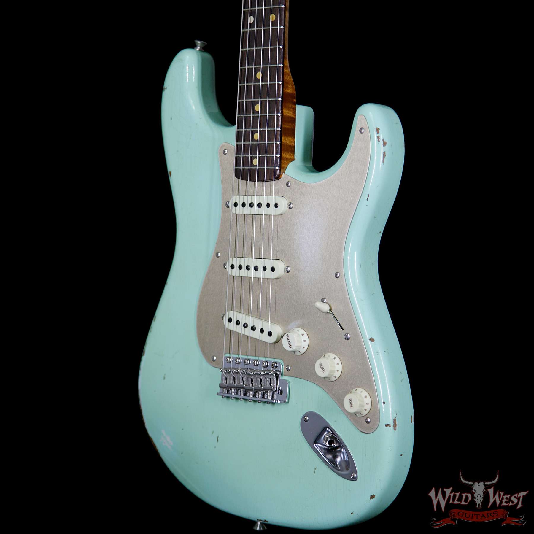 fendercs-1960rststratocaster-sfg-cz532860-br__wwg.jpg 2017 NAMM Fender Custom Shop 30th Anniversary LTD 1960 Roasted Stratocaster Relic Aged Surf Green - Image 2