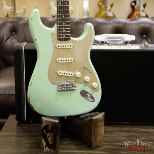 2017 NAMM Fender Custom Shop 30th Anniversary LTD 1960 Roasted Stratocaster Relic Aged Surf Green - Image 13