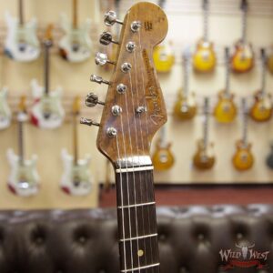 Fender Custom Shop Roasted 1960 Stratocaster Relic Birdseye Maple Neck AAA Rosewood Slab Board 3 Tone Sunburst - Image 5