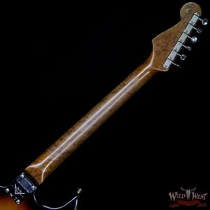 Fender Custom Shop Roasted 1960 Stratocaster Relic Birdseye Maple Neck AAA Rosewood Slab Board 3 Tone Sunburst - Image 8