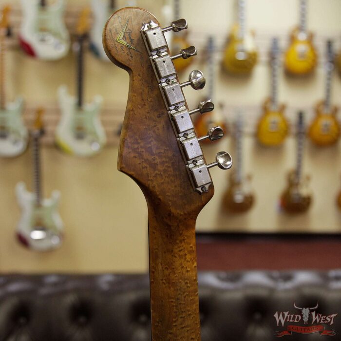 Fender Custom Shop 1960 Stratocaster Relic Roasted AAA Birdseye Neck Rosewood Board 3 Tone Sunburst - Image 9