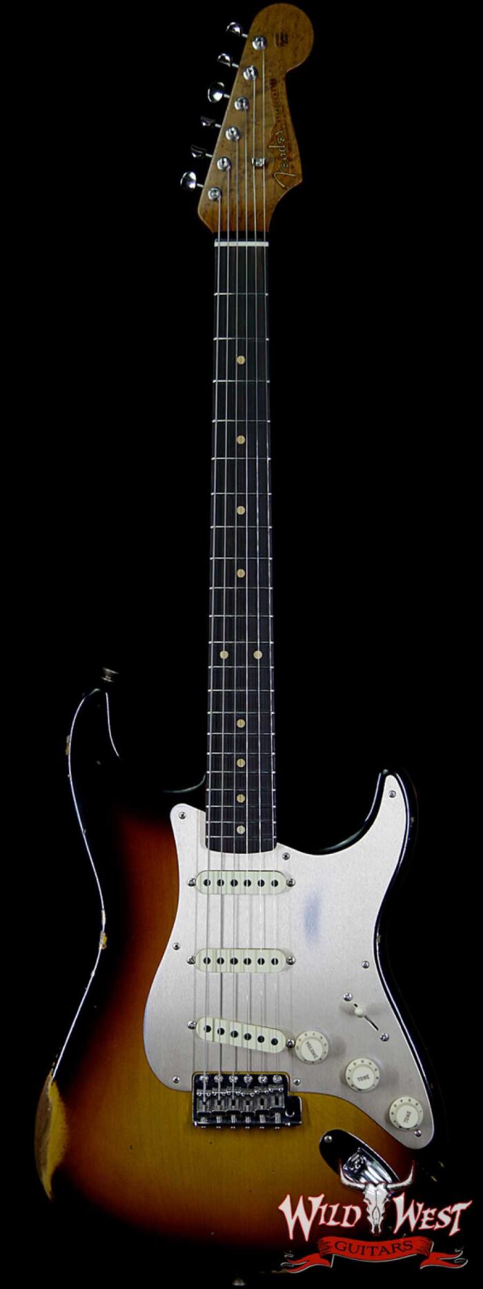 Fender Custom Shop 1960 Stratocaster Relic Roasted AAA Birdseye Neck Rosewood Board 3 Tone Sunburst - Image 1