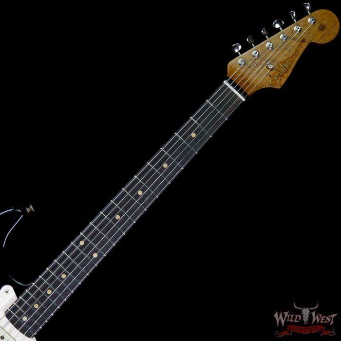 Fender Custom Shop 1960 Stratocaster Relic Roasted AAA Birdseye Neck Rosewood Board 3 Tone Sunburst - Image 8