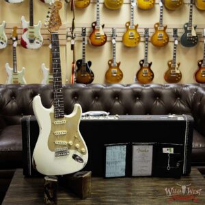 Fender Custom Shop Roasted 1960 Stratocaster Relic 3A Birdseye Maple Neck 3A Rosewood Board Aged Olympic White - Image 12