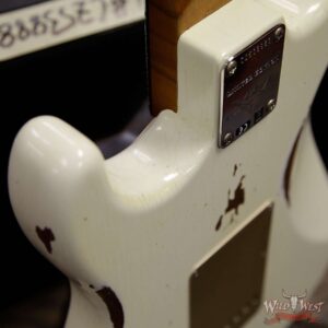 Fender Custom Shop Roasted 1960 Stratocaster Relic 3A Birdseye Maple Neck 3A Rosewood Board Aged Olympic White - Image 17