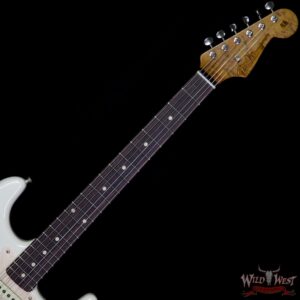 Fender Custom Shop Roasted 1960 Stratocaster Relic 3A Birdseye Maple Neck 3A Rosewood Board Aged Olympic White - Image 8