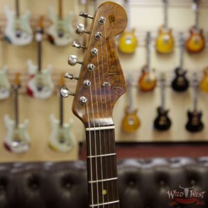 Fender Custom Shop Roasted 1960 Stratocaster Relic AAA Birdseye Maple Neck 3A Rosewood Slab Board Vintage White - Image 5