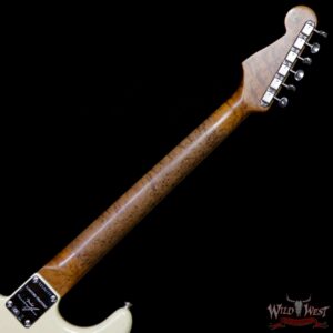 Fender Custom Shop Roasted 1960 Stratocaster Relic AAA Birdseye Maple Neck 3A Rosewood Slab Board Vintage White - Image 8