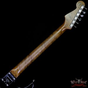Fender Custom Shop Roasted 1960 Stratocaster Relic 3A Birdseye Maple Neck 3A Rosewood Board Aged Black - Image 10