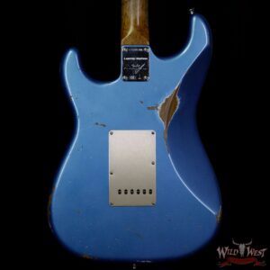 Fender Custom Shop 1960 Roasted Stratocaster Relic Birdseye Neck AAA Rosewood Board Lake Placid Blue - Image 6