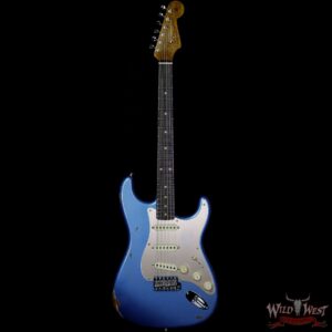 Fender Custom Shop 1960 Roasted Stratocaster Relic Birdseye Neck AAA Rosewood Board Lake Placid Blue - Image 4