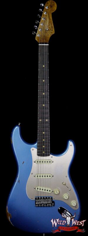 Fender Custom Shop 1960 Roasted Stratocaster Relic Birdseye Neck AAA Rosewood Board Lake Placid Blue