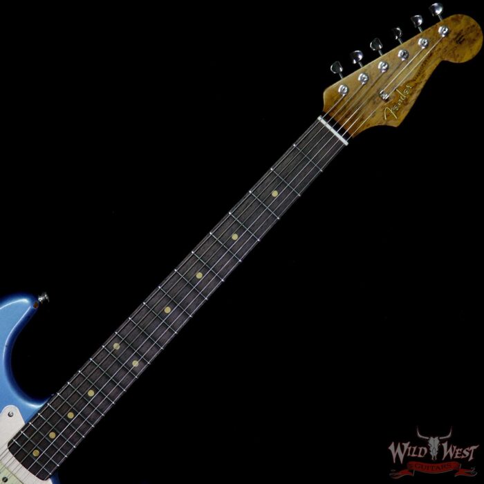 Fender Custom Shop 1960 Roasted Stratocaster Relic Birdseye Neck AAA Rosewood Board Lake Placid Blue - Image 8