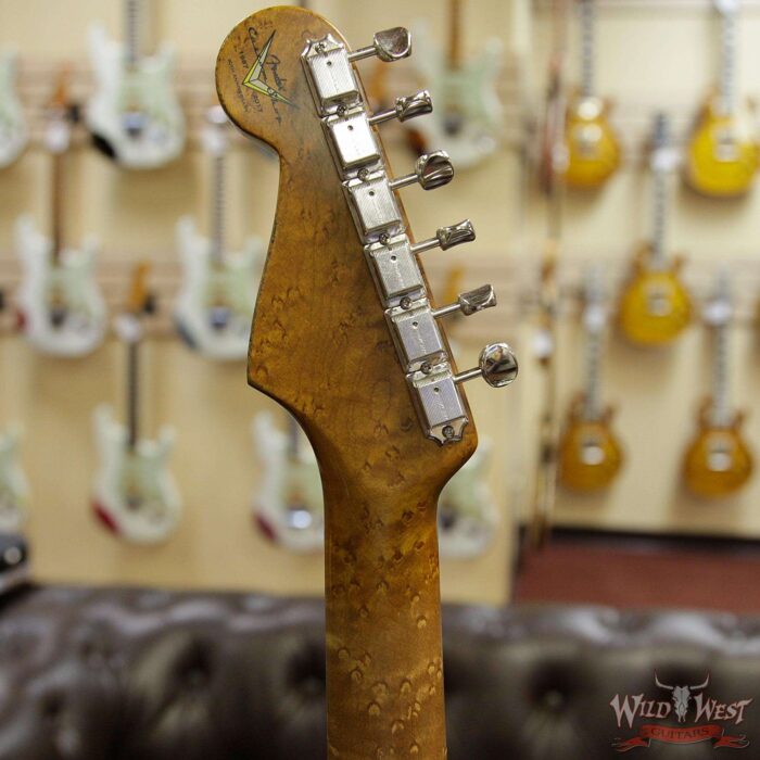 Fender Custom Shop Roasted 1960 Stratocaster Relic 3A Birdseye Neck 3A Rosewood Slab Board Sonic Blue - Image 10