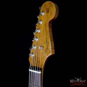 Fender Custom Shop Roasted 1960 Stratocaster Relic 3A Birdseye Neck 3A Rosewood Slab Board Sonic Blue - Image 8