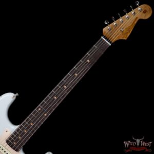Fender Custom Shop Roasted 1960 Stratocaster Relic 3A Birdseye Neck 3A Rosewood Slab Board Sonic Blue - Image 9