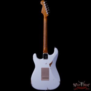 Fender Custom Shop 1960 Roasted Stratocaster Relic Birdseye Maple Neck AAA Rosewood Slab Board Sonic Blue - Image 4