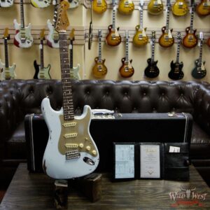 Fender Custom Shop 1960 Roasted Stratocaster Relic Birdseye Maple Neck AAA Rosewood Slab Board Sonic Blue - Image 9