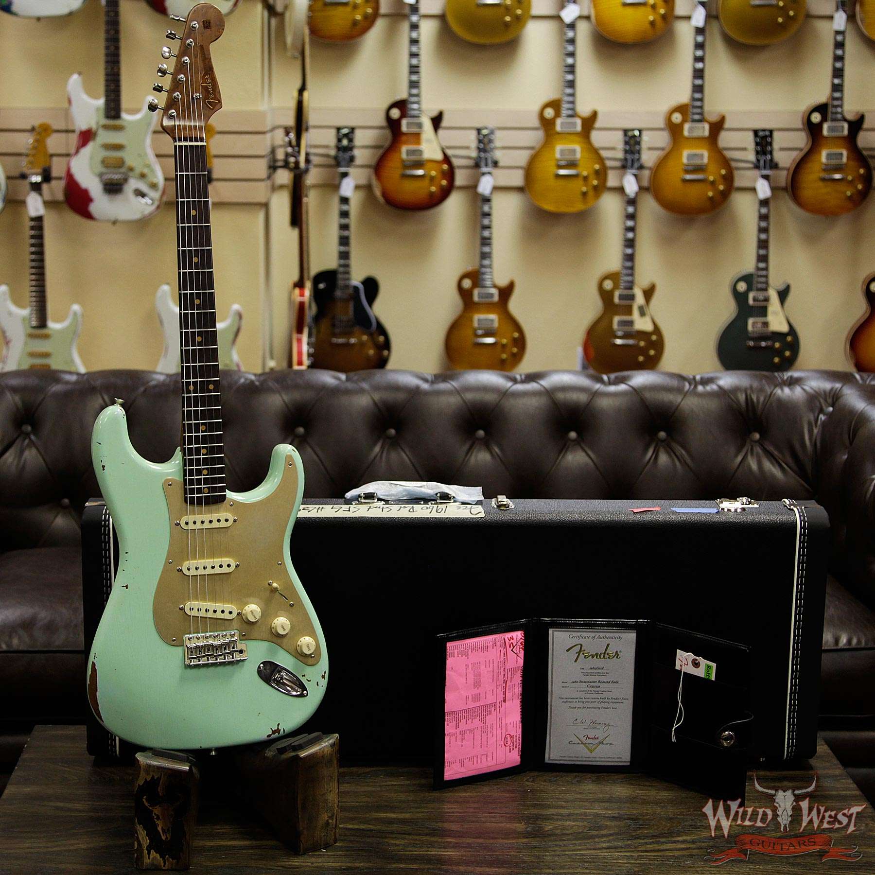 fendercs-1960rststratrelic-sfg-cz537539-d1__wwg.jpg Fender Custom Shop 1960 Roasted Stratocaster Relic Birdseye Maple Neck AAA Rosewood Surf Green - Image 11