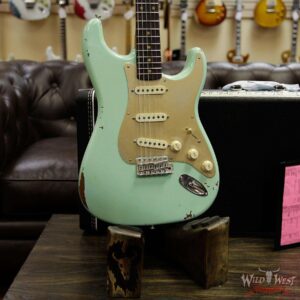Fender Custom Shop 1960 Roasted Stratocaster Relic Birdseye Maple Neck AAA Rosewood Surf Green - Image 12