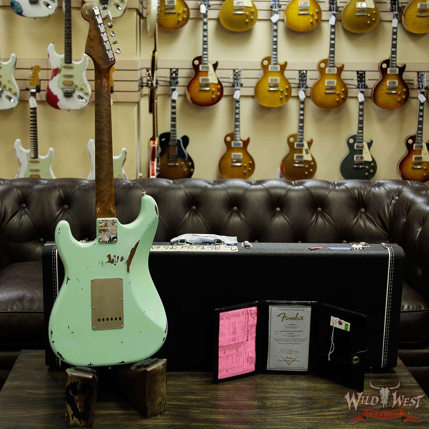 fendercs-1960rststratrelic-sfg-cz537539-d3__wwg.jpg Fender Custom Shop 1960 Roasted Stratocaster Relic Birdseye Maple Neck AAA Rosewood Surf Green - Image 13
