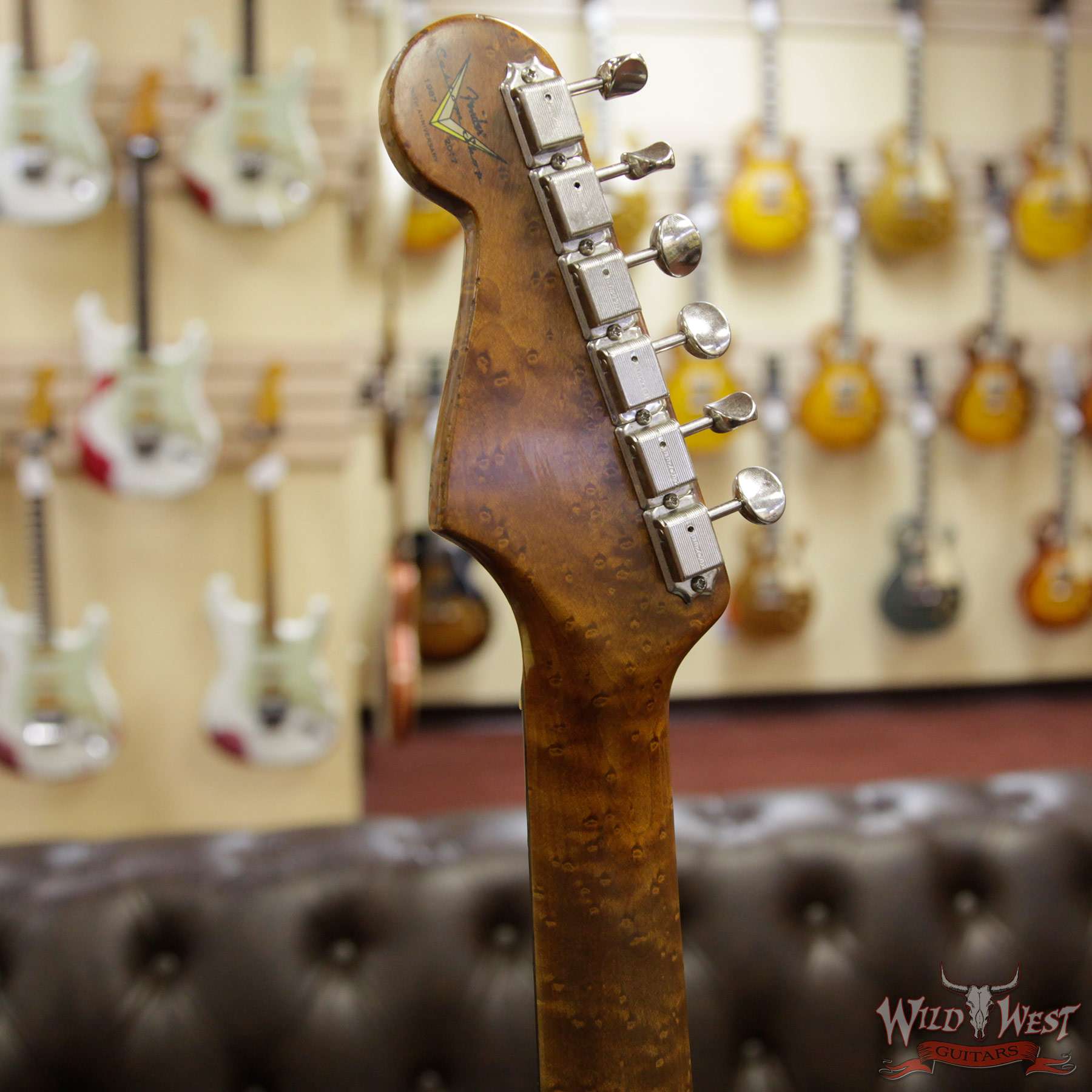 fendercs-1960rststratrelic-sfg-cz537539-hb__wwg.jpg Fender Custom Shop 1960 Roasted Stratocaster Relic Birdseye Maple Neck AAA Rosewood Surf Green - Image 9