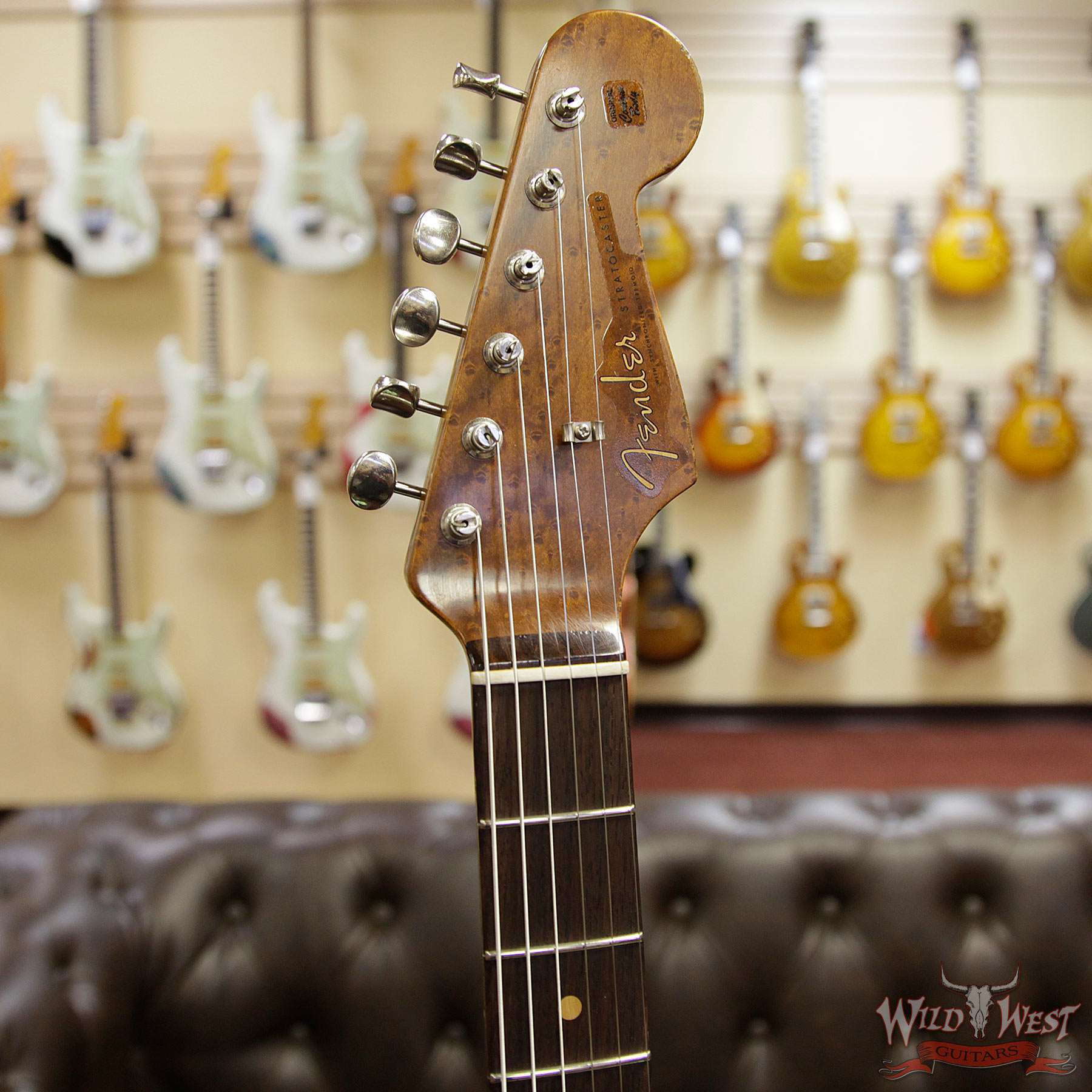 fendercs-1960rststratrelic-sfg-cz537539-hf__wwg.jpg Fender Custom Shop 1960 Roasted Stratocaster Relic Birdseye Maple Neck AAA Rosewood Surf Green - Image 7