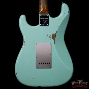 Fender Custom Shop 1960 Roasted Stratocaster Relic Birdseye Maple Neck Rosewood Slab Board Surf Green - Image 6